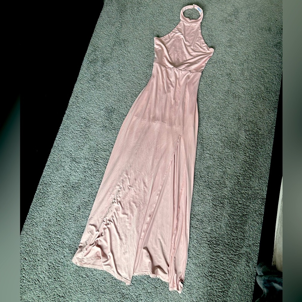TOBI blush halter dress - M